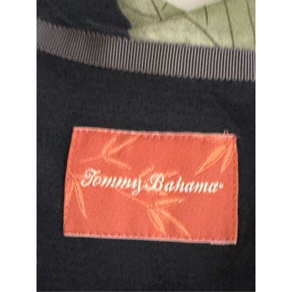 Tommy Bahama Shirt Mens L Blue 100% Silk Hawaiian Button Up Short Sleeve Floral - Picture 7 of 9